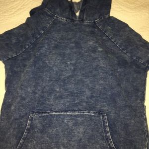 Long sleeved hoodie jean style